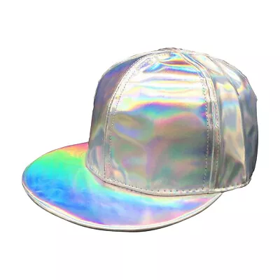 Marty McFly Jr Baseball Cap Back To The Future 2 Hat Costume Silver Iridescent • $28.32