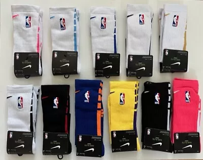 Nike NBA ELITE Crew Basketball Socks DRI-FIT Size Large. **Many Colors** • $13.95