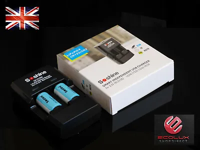 2x CR2 300mAh 3V Battery Lithium Rechargeable 15270 3.2V Batteries + USB Charger • £16.99