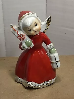 Vintage Norcrest Christmas Shopping Girl Angel Bell - CUTE! • $39.99