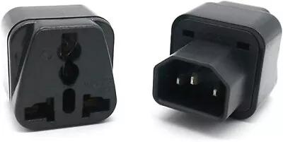 IEC 320 C14 To UK US AU Universal Female Travel Adapter AC Power Plug Connector • $8.50