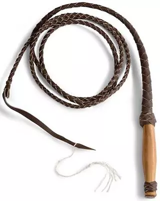 Braided Leather Bullwhip Choice Of Size Genuine Leather Mexico Leather Factory • $22.50