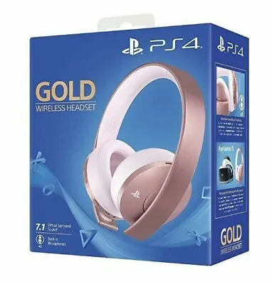 PS4 Rose Gold Wireless Gaming Headset Playstation 4 PS4 PC & MAC Compatible • $149.99