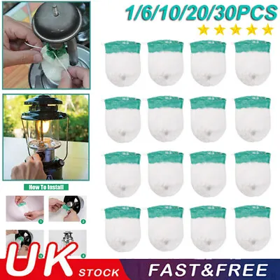 1/6/10/20/30Pcs Lamp Mantles Coleman Lantern Gas Lanterns For Outdoor Camping • £5.22