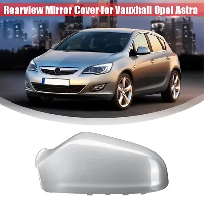 Silver Door Left Side Rear View Mirror CoverCap For Vauxhall Astra H 2004-09 08 • $17.09