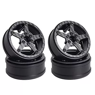 2.2 Inch Carbon Fiber Wheels W/ 12mm Hex Hub For RC Competition Crawler MOA  • $66.18