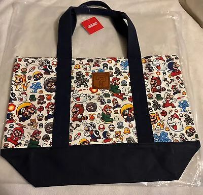 Nintendo Store Large Tote Bag All Mario Print From JAPAN • $125