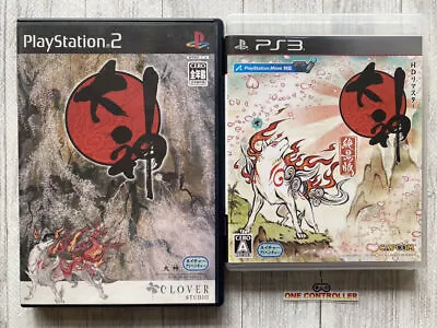 SONY PlayStation 2 & 3 PS 2 3 Okami & Okami Zekkei Ban HD Remaster From Japan • $57.41