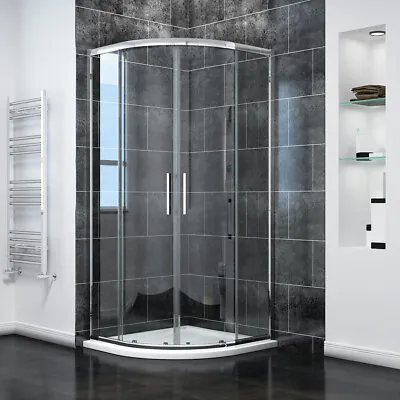 £203.99 • Buy Quadrant Shower Enclosure And Tray 8mm Nano Glass Offset Shower Cubicle 1900mm