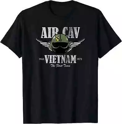 HOT SALE! Air Cav Vietnam Huey Pilot Helmet Distressed T-Shirt S-5XL • $25.99