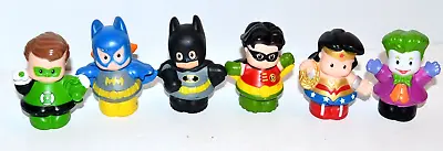 $18.50 • Buy Fisher-Price Little People 6 Pc Super Heroes Figure Lot Batman Batgirl Joker Etc