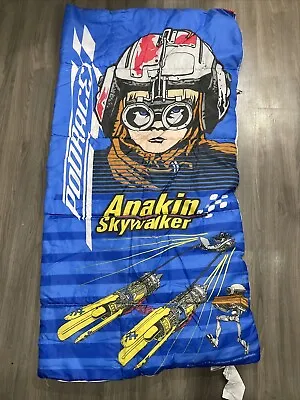 Vintage Star Wars Anakin Skywalker Pod Race All Over Print Sleeping Bag 50x28 • $35.58