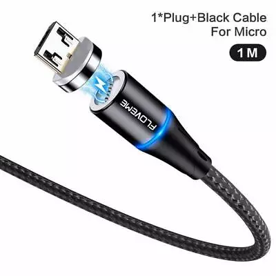 NEW 3 In 1 Magnetic Phone Charging USB Cable IOS Type C Micro IPhone Android • £4.95