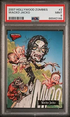 2007 Topps Hollywood Zombies Michael Jackson #2 PSA 9 MINT Wacko Jacko Predator • $100