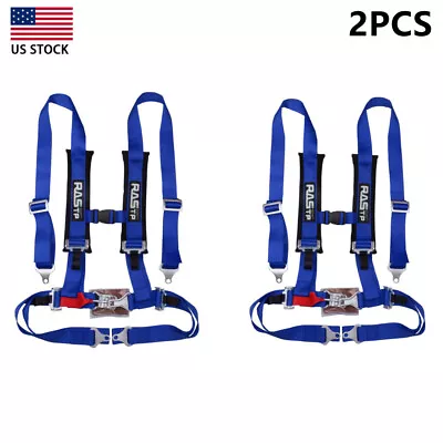 4 Point 2 Inch Racing Seat Belt Harness Quick Release Safety Belt Universal 2Pcs • $78.99