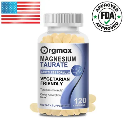 Magnesium Taurate Capsules 700mg Improve Memory Support Restful Sleep 120 PCS • $13.65