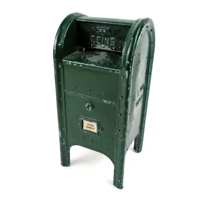 Vintage US Mail Postal Service Mail Box 15 Bank No Key Green Original • $20.15