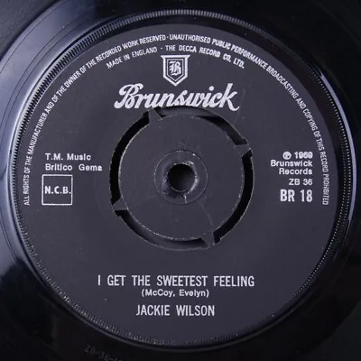 Jackie Wilson - I Get The Sweetest Feeling / (Your Love Keeps Lifting Me) Hig... • £8.49
