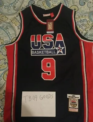 £49.99 • Buy Michael Jordan Dream Team USA  Basketball Jersey Navy Blue Sz Large