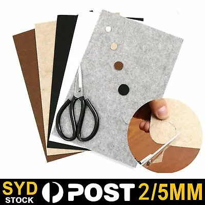 $5.99 • Buy 2 Or 5mm Felt Pad Sheet Furniture Floor Protector Pad Mar Self Adhesive A4 Sheet