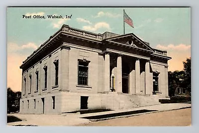 Wabash IN-Indiana Post Office Antique Vintage Postcard • $8.99