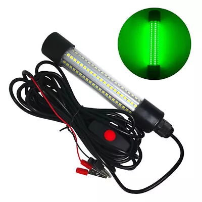 Fishing Light 126LED Underwater Submersible Night Crappie Shad Squid Lamp Green • $24.45