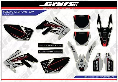 2006 2007 2008 2009 CRF 250R Graphics Kit For Honda CRF250R 250 R Decal 4-Stroke • $149