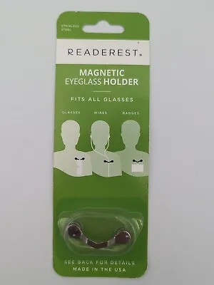ReadeRest Magnetic Eyeglass Holder Stainless Steel - NEW • $9.99