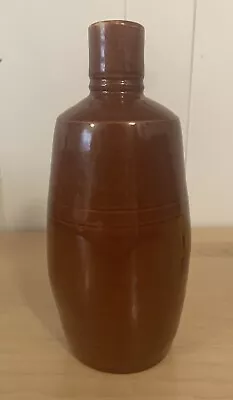 Vintage Lancers Wine Bottle Maroon Stoneware Jug 9  NO Cork Stopper • $4.99