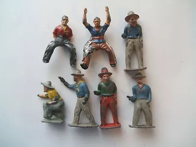 (RV) Vintage Britains / Crescent Lead Cowboys Job Lot X7 • £9.99