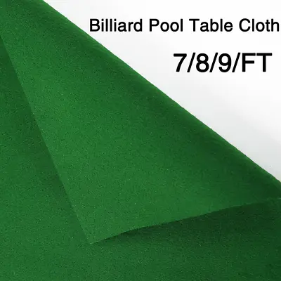 Worsted Pool Table Cloth Fit For 7/8/9 FT - Fast Billiard Felt PRE-CUT RAILS • $30.39