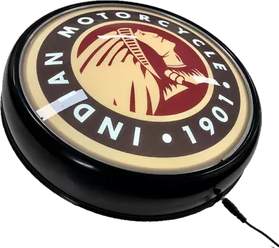Indian Motorcycle 1901 LED Bar Lighting Wall Sign Light Button Man Cave Gift • $175.96
