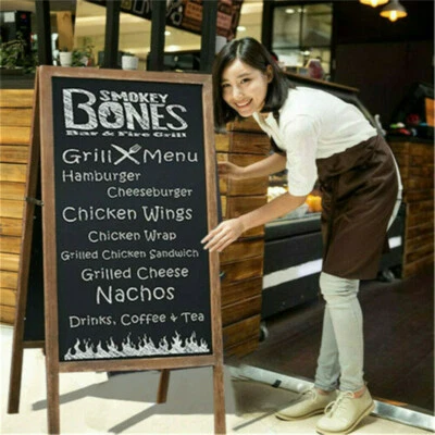 £38.93 • Buy 100cm Wood A-Frame Blackboard Chalkboard Cafe Bar Pub Promotion Menu Sign Board 