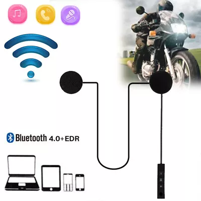 Motorcycle Helmet Headset Wireless Bluetooth Headphone Speaker Hands-Free USA • $20.19