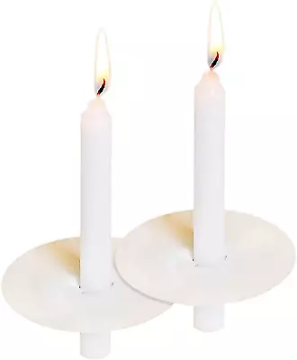 200 Church Candles With Drip Protectors - No Smoke Vigil Candles Memorial Candl • $46.91