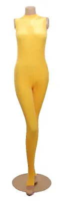 £9.95 • Buy Catsuit Yellow Smooth Velvet (lisa) Special Offer Sale Uk Size 10