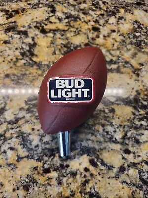 VINTAGE BUD LIGHT BEER FOOTBALL Draft Beer Tap Handle 6.75  NFL • $25