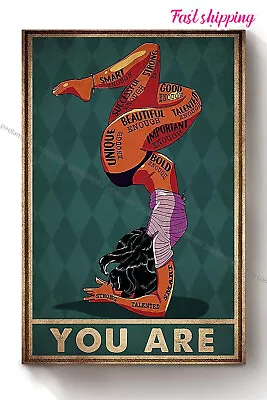 Yoga Girl You Are Motivation For Poster Wall Art Vertical • $15.32