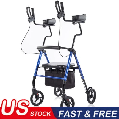 $102.99 • Buy 2022 OEM ELENKER WALKER Upright Rollator Walker Stand Up Walking Medical Aid