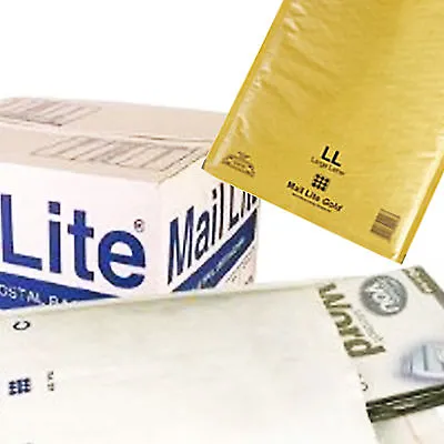 Padded Bags / Envelopes 'all Sizes' -mail Lite By Sealed Air White And Gold • £15.76