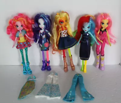 Lot Of 5 My Little Pony Equestria Girl Dolls With Clothes Shoes • $35