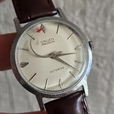 Vintage GRUEN Men's Automatic( Bumper) Watch Cal.462SS Rockset Secondshand 1950s • $209