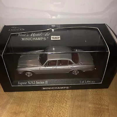 MINICHAMPS 1/43 Jaguar XJ12 Series II 2 1975 Silver 400130401 New In Box Rare. • $39.99