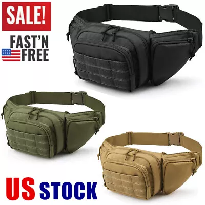 Concealed Carry Fanny Pack Holster Tactical Military Pistol Waist Pouch Gun Bag • $15.98