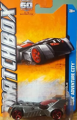 Matchbox Batmobile MBX Adventure City Gotham City Silver 1:64 Scale New 2012 • $7.99