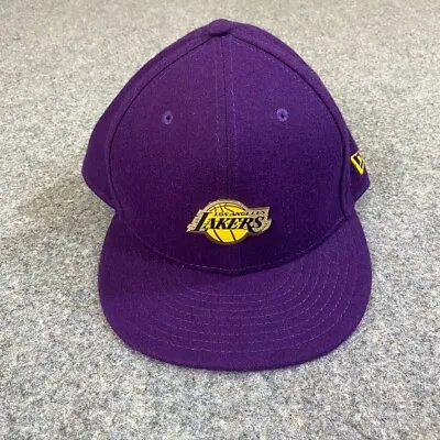 £16.82 • Buy New Era 59FIFTY NBA LA Lakers Snapback Cap Logo Embroided Adjustable Wool Blend