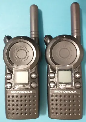 2 (PAIR) MINT Motorola CLS1110 UHF Business 2-Way Radios Walkie Talkie 1 W 1 Ch • $81.99