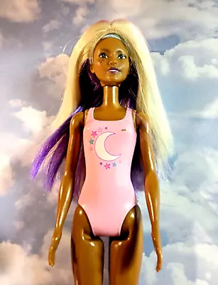 2019 COLOR REVEAL AA BARBIE ~ MOON STARS GRAPHIC W/ White Pink & Purple WIG • $2.99