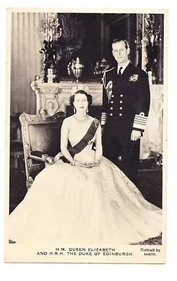 Vintage Postcard - Queen Elizabeth II & The Duke Of Edinburgh (Unposted) • £2.99