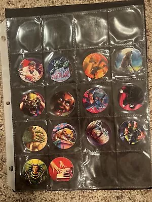 Goosebumps Vintage Milk Cap Pogs Collectibles 1995 Lot Of 14 Parachute Press • $14.99